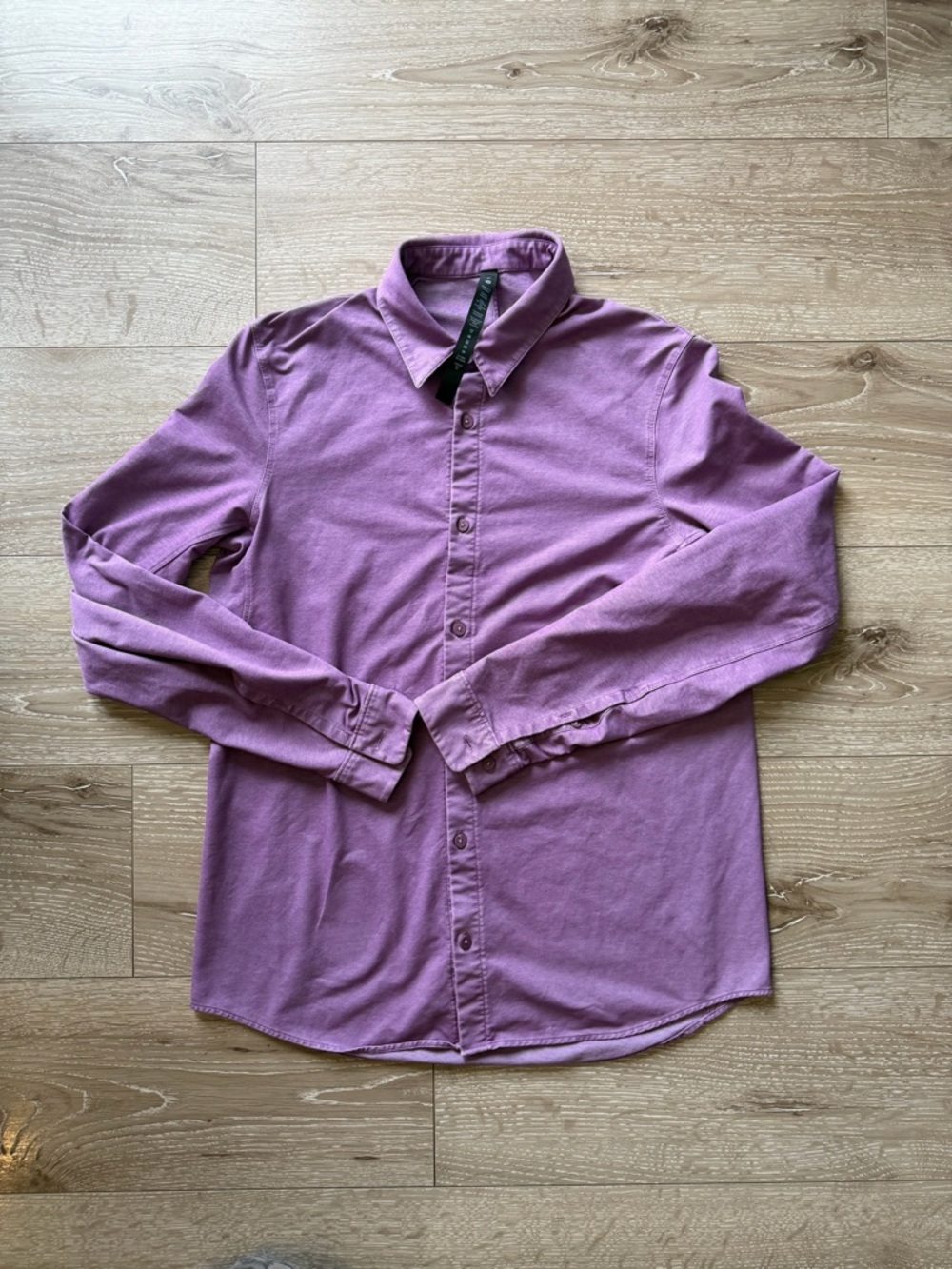 Men's Lululemon Long-Sleeve Button-Up Shirt in Lavender